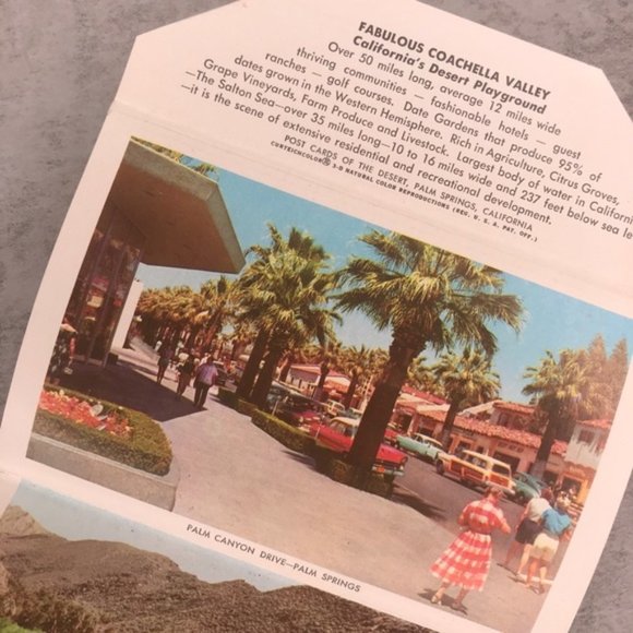 Vintage Coachella Valley CA Travel Postcard Book - Picture 3 of 8